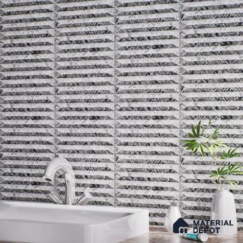Faux Subway  Tile TL 07242 B Crayon 4004 Granula 1 ft x 1 ft Ceramic Matte Finish - 9 mm  | 2 mm Spacer is Mandatory | Please Expect a Slight Variation of Pattern